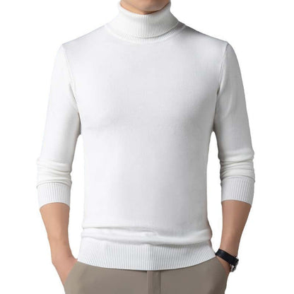 Herren Pullover Rollkragen Slim Fit Modisch