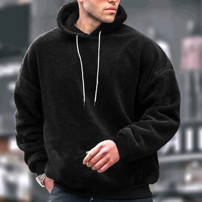 Herren Hoodie Weich Fleece Bequem