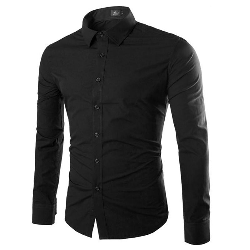Herren Hemd Elegant Langarm Modern