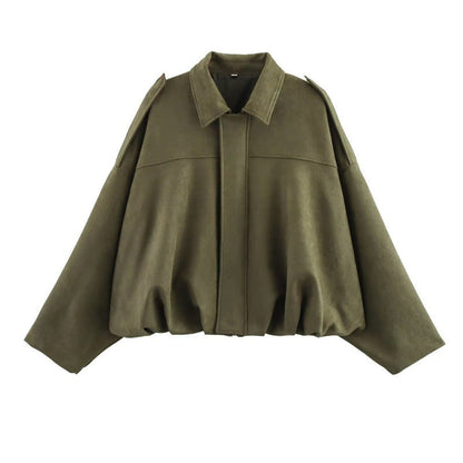 Damen Oversized Jacke Lässig Chic_Style