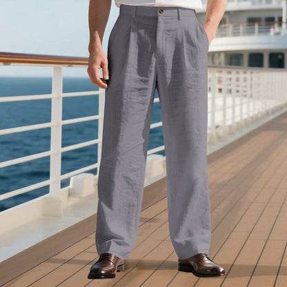 Herren Freizeithose Bequem Weich Elegant