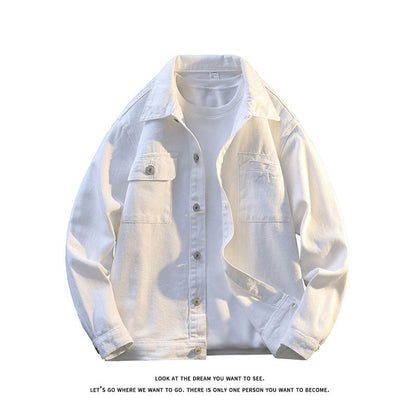Herren Lederjacke Lässig mit Brusttaschen Soft Touch