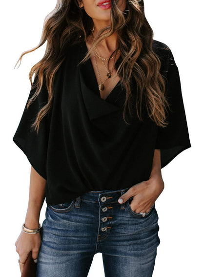 Damen Bluse Elegant Lässig Schnitt Trendy Kleidung