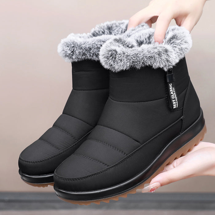 Damen Stiefel Winter Warm Wasserdicht