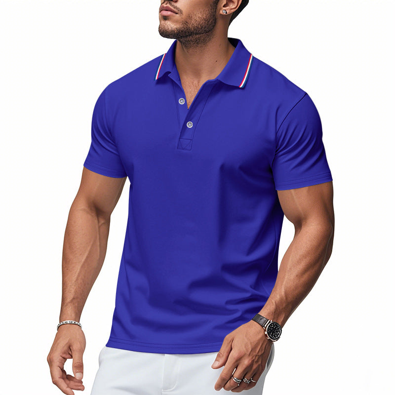 Herren Poloshirt Modern Kragen Feuchtigkeitsregulierung