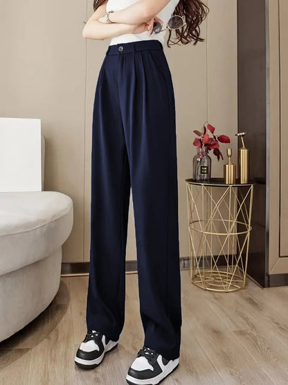 Damenweite Hochbundhose Bequem Elegant