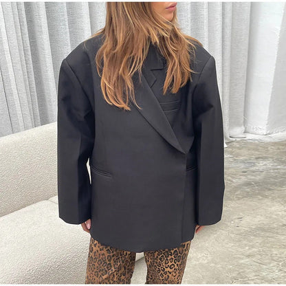 Damen Oversized Blazer Modern Elegant - IdealeKleiden