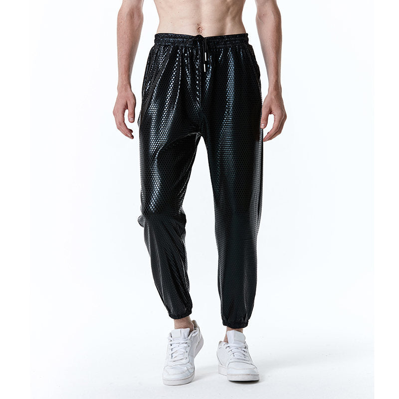 Herren Mesh-Hose Metallic Trendy Sommerhose