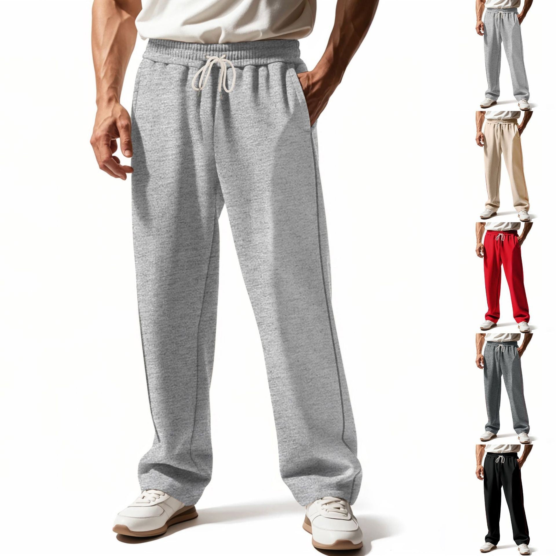 Herren Freizeithose Bequem Atmungsaktiv Sportlich - IdealeKleiden