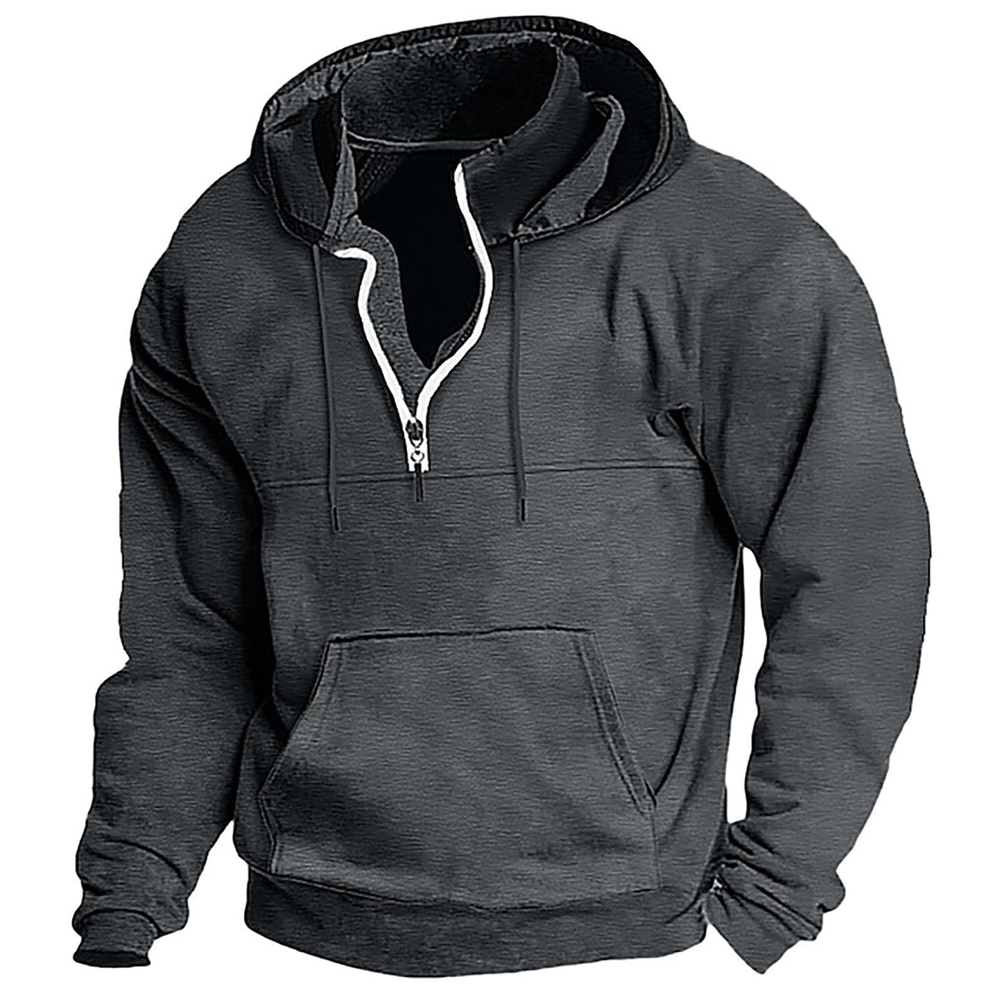 Herren Kapuzenpullover Bequem Reißverschluss