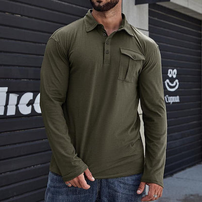 Herren Hemd Lange Ärmel Moderner Stil