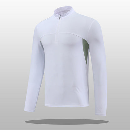 Herren Thermoshirt Funktionsshirt Stehkragen Reißverschluss