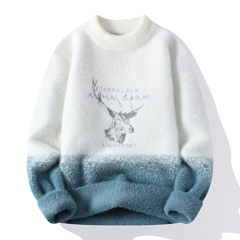 Damen Pullover Weich Winterlich Hochkragen