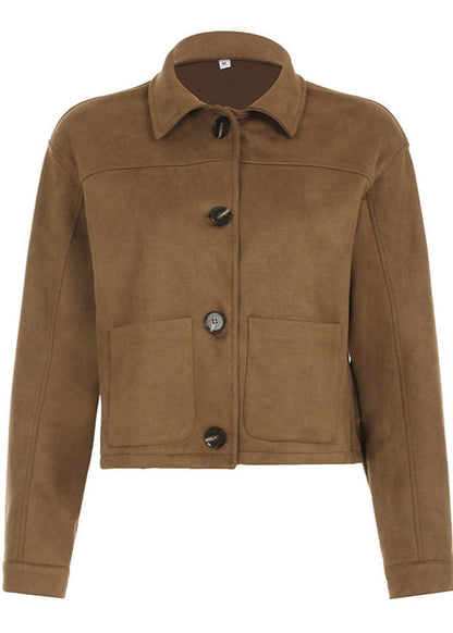 Stylische Cropped Lederjacke Modern