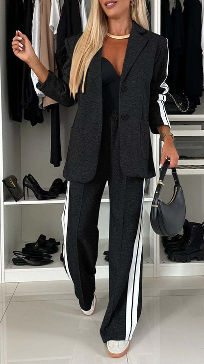 Stylische Anzüge | Bequeme Blazer mit Revers und Hosenträger