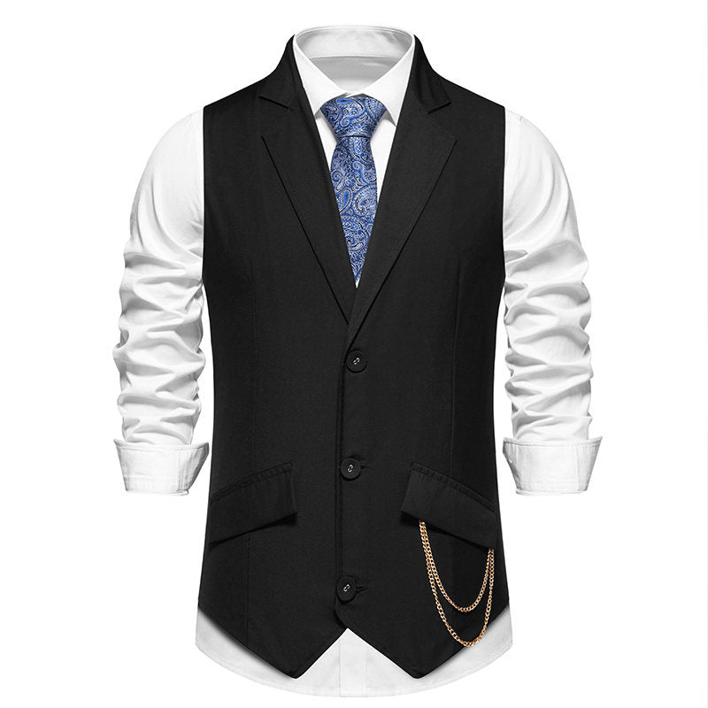 Herren Anzugweste Elegant mit Taschen und modernen Akzenten