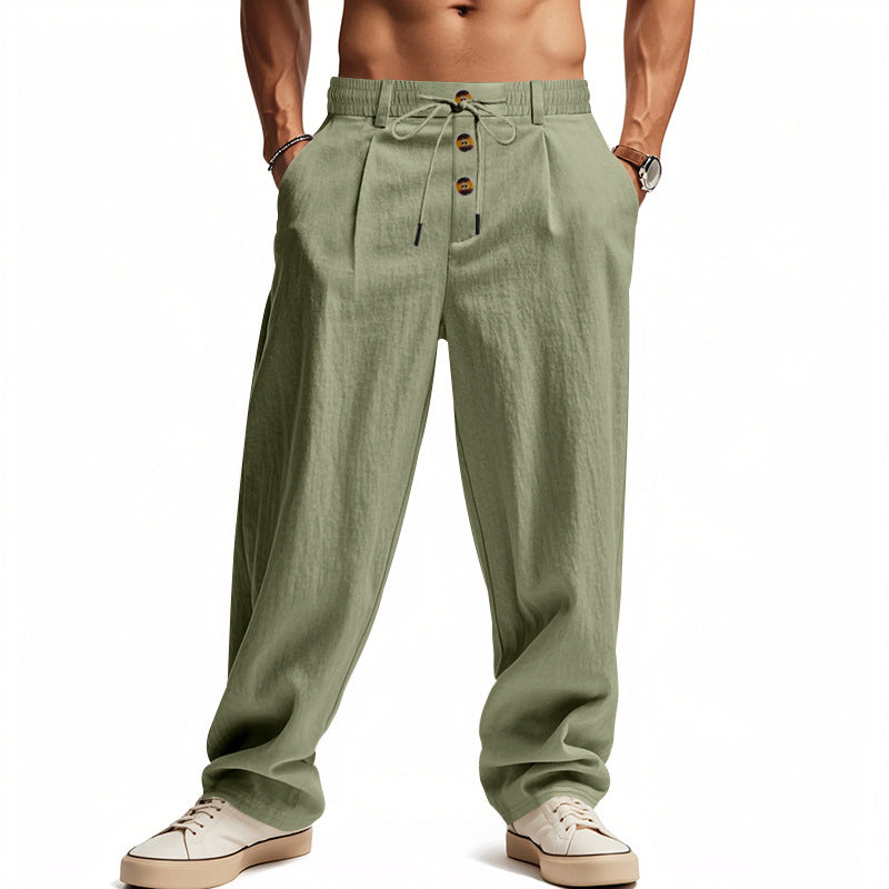 Herren Leinenhose Bequem atmungsaktiv