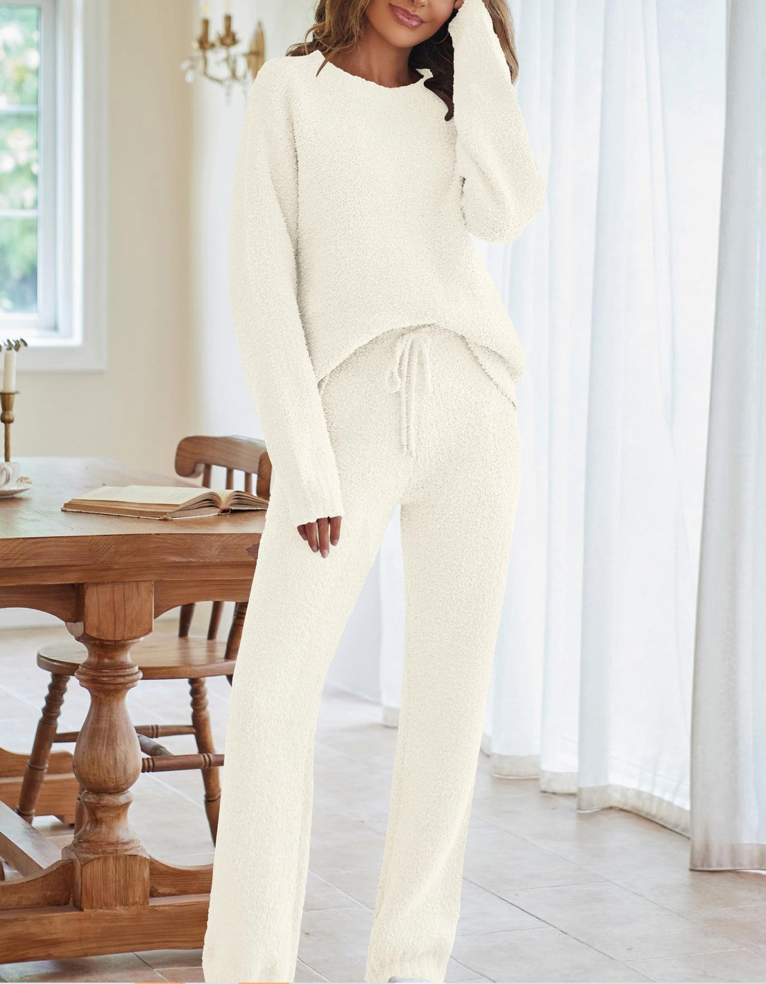 Weiche Fleece Set Damen Kuschelkleidung - IdealeKleiden