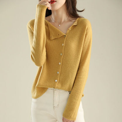 Weiche Strickjacke Bequem Knöpfe Oversized