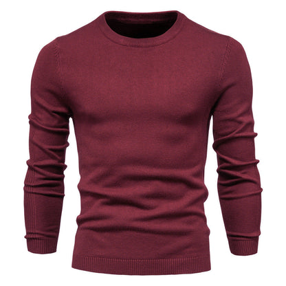 Herren Pullover Rundhals Baumwolle Elegantes Design