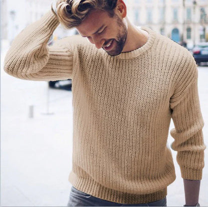 Noah - Bequemer Pullover Rundhals Baumwolle - IdealeKleiden