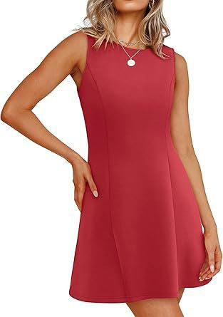 Damen Sommerkleid A-Linie Elegant Kurz