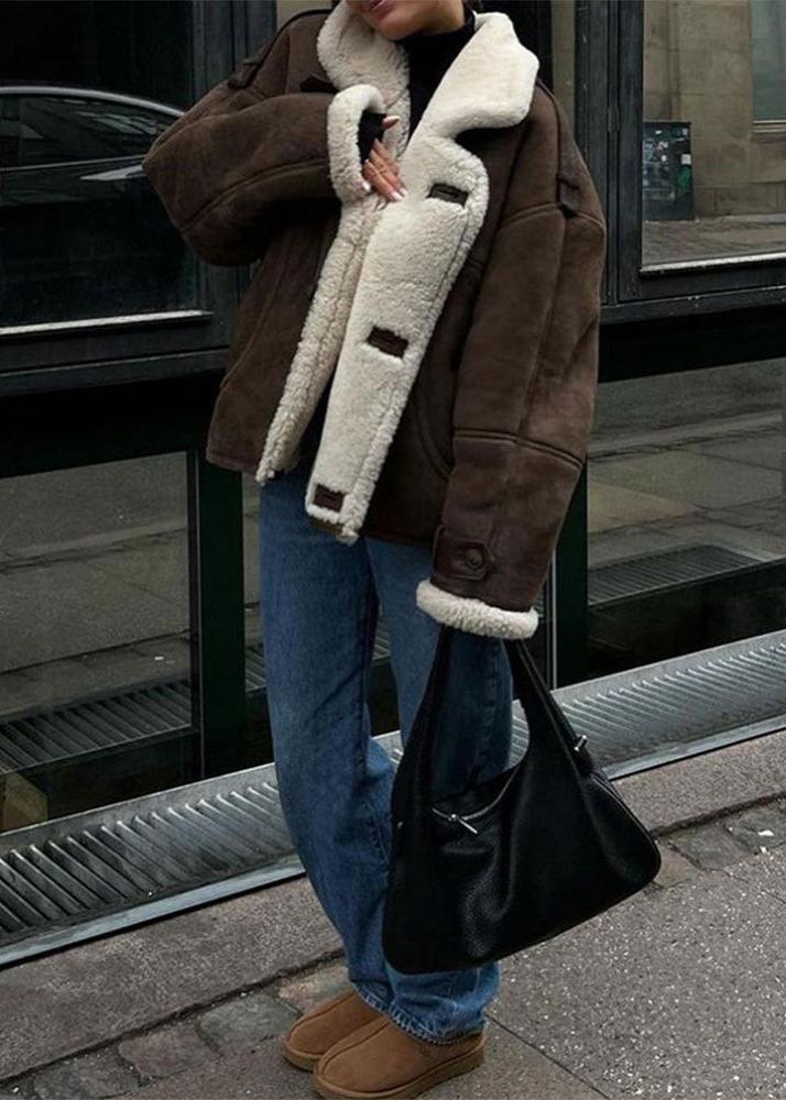 Lederjacke Aviator Style Luxus Lammfell