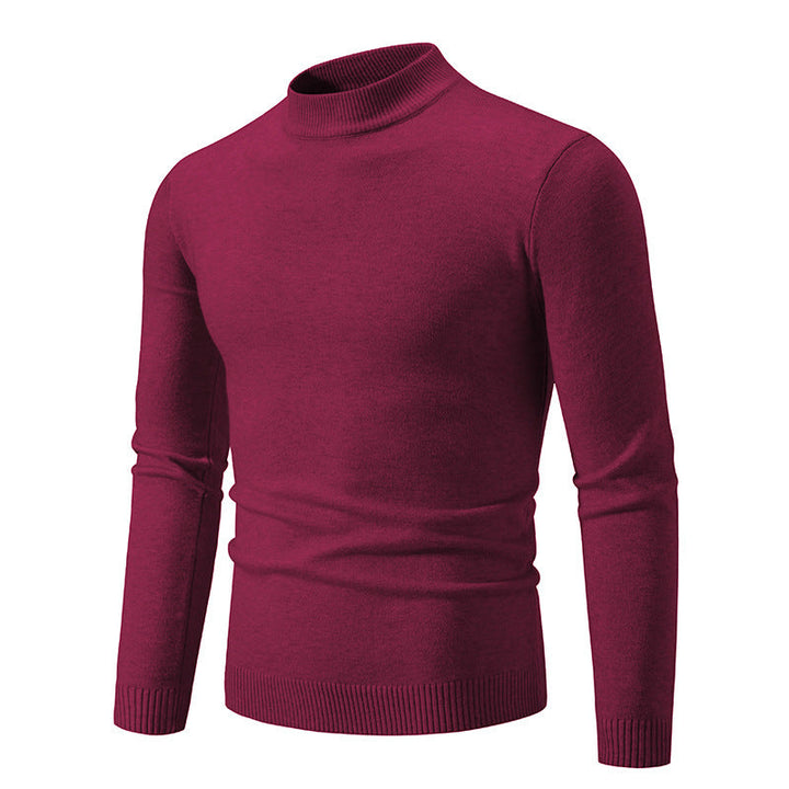 Herren Rollkragenpullover Modern Fein Strick