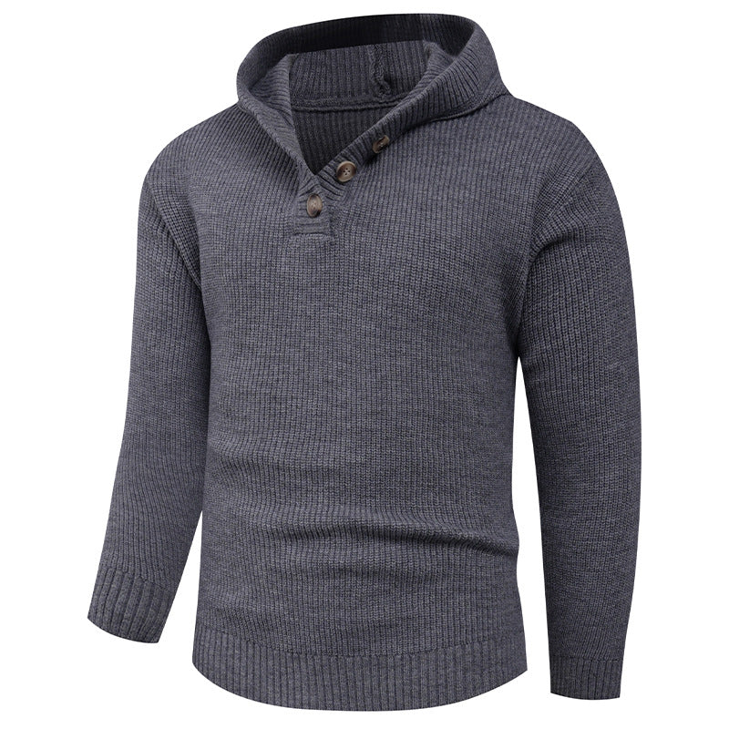 Herren Pullover Schalkragen Elegantes Design