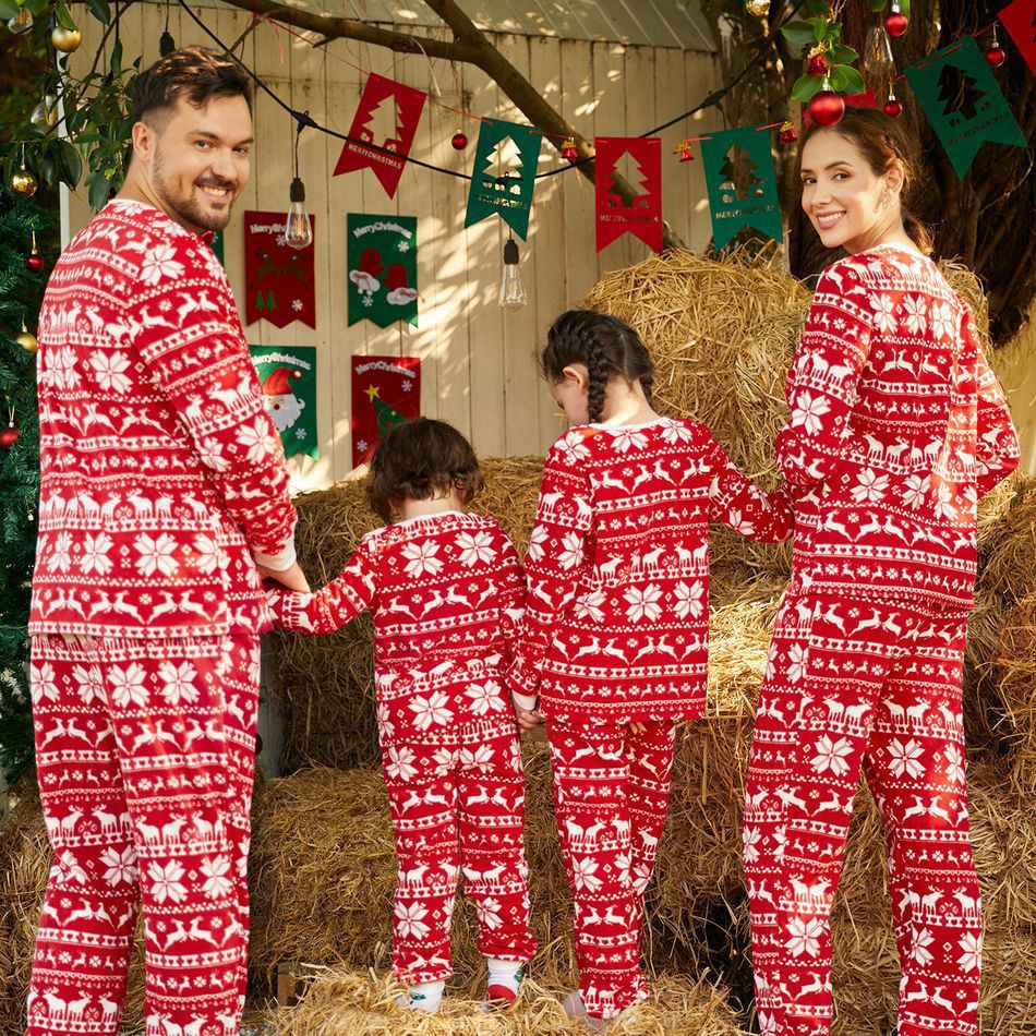 Weihnachts-Pyjama Rot Damen Festlich - IdealeKleiden