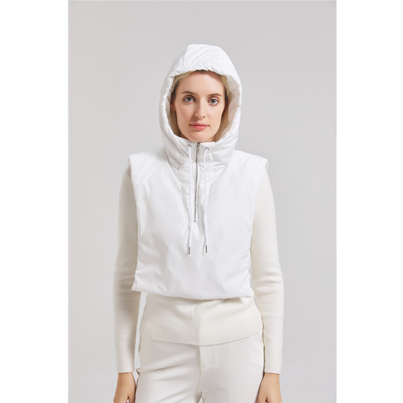 Damen Kapuzenjacke Hochkragen Verstellbar Stylish