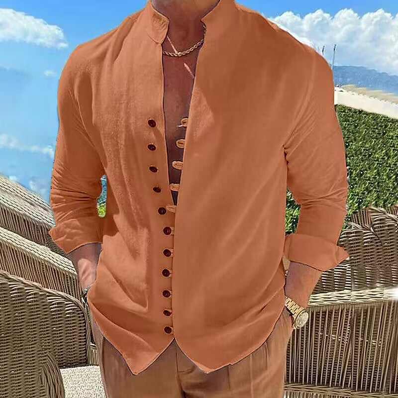Herren Leichtgemachte Freizeithemd Casual Style