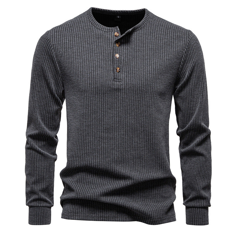 Herren Langarm Hemd Streifenmuster Modern Style