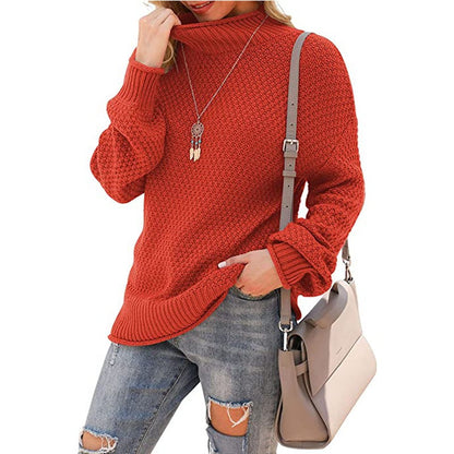 Bequemer Rollkragen Pullover Gemütlich Strick