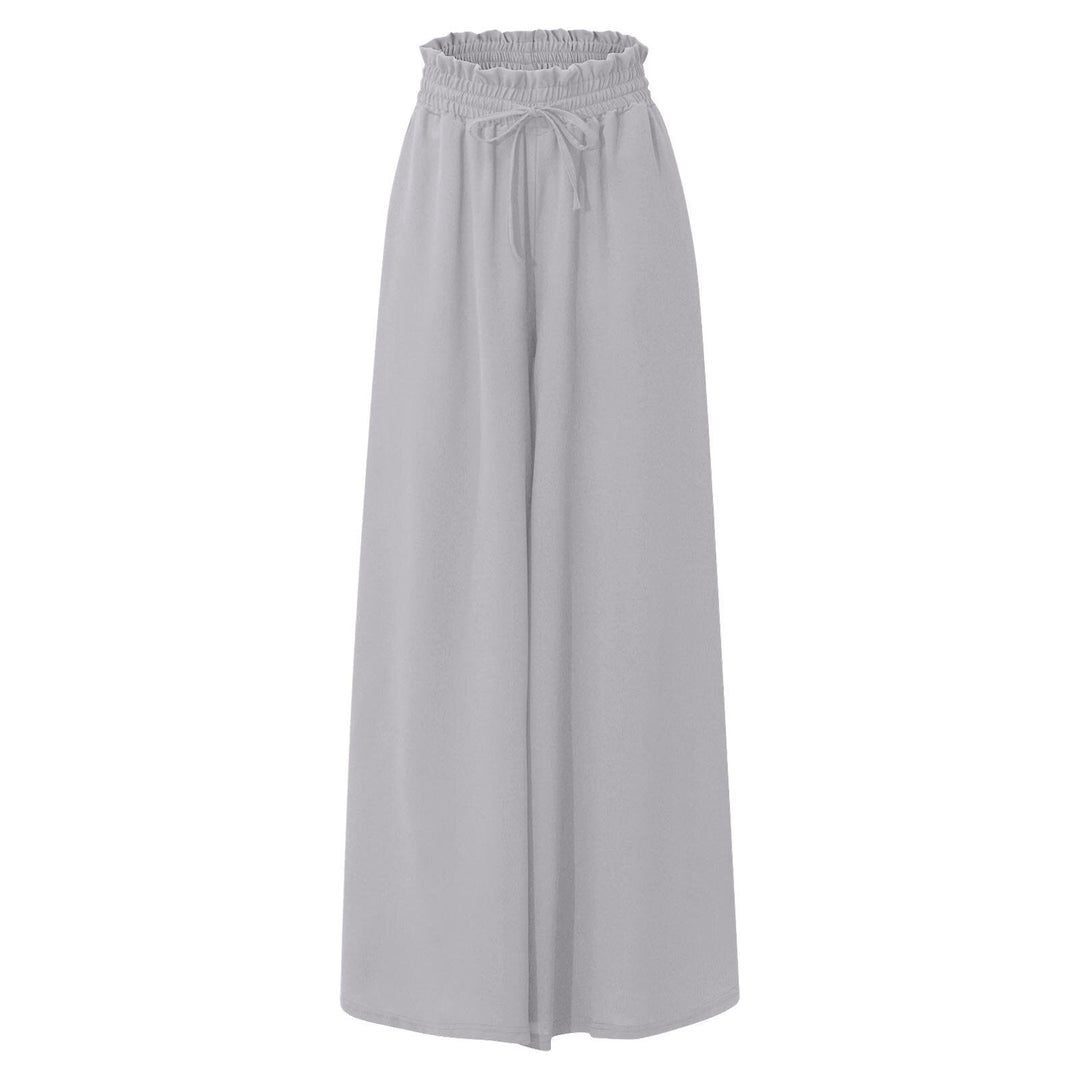 Damen Hose Elegant Weit mit Gummizug und Taschen