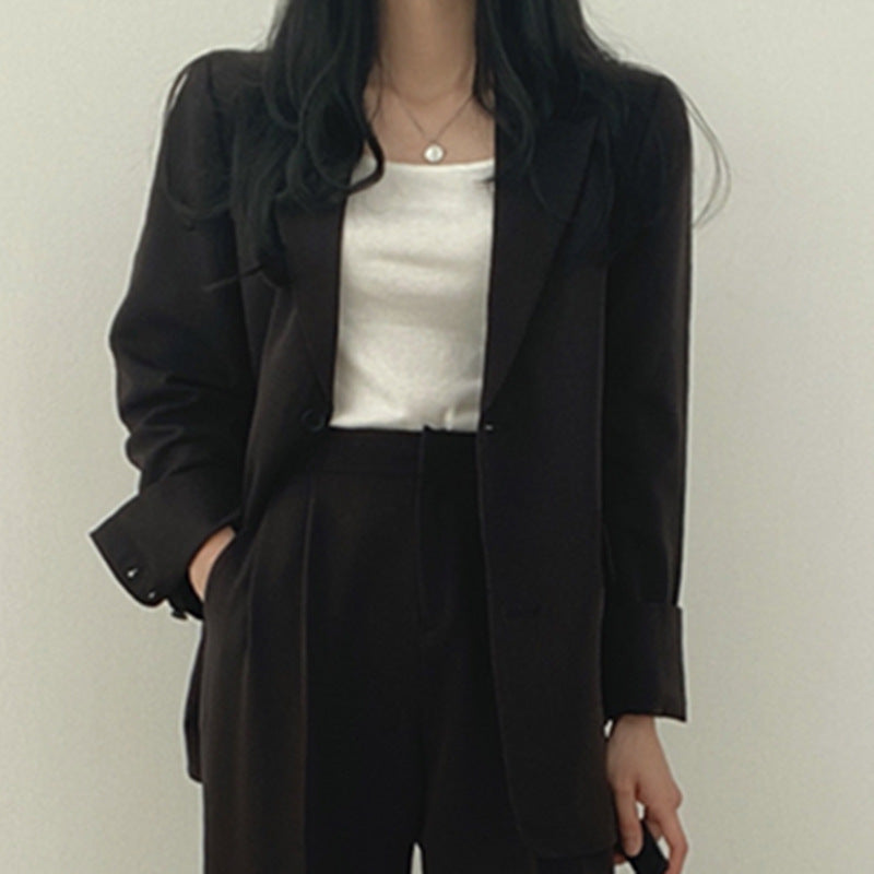 Elegante Damenbluse Elegant Reverskragen Hüftlang