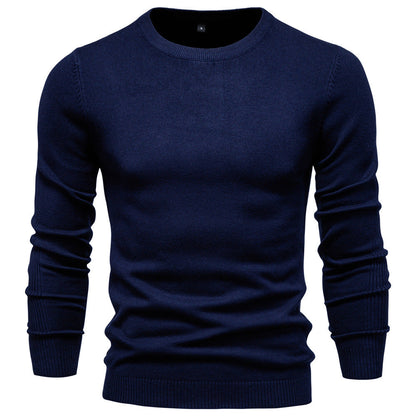Herren Pullover Rundhals Baumwolle Elegantes Design