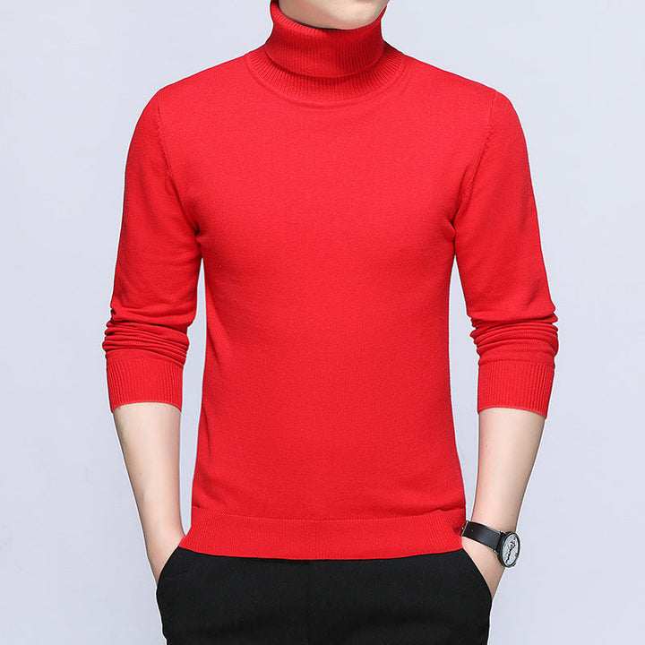 Herren Rollkragenpullover Soft Baumwolle Bequem