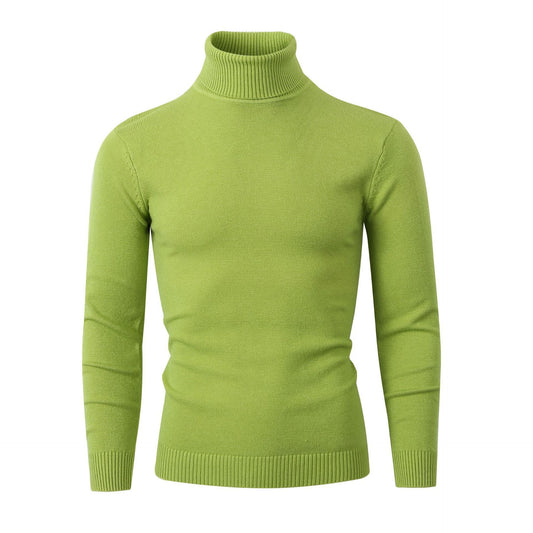 Herren Rollkragenpullover Bequem Modern - IdealeKleiden