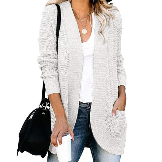 Großer Strickcardigan Bequem Lockere Passform - IdealeKleiden