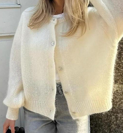Weicher Damen Cardigan Mohair Kuscheljacke