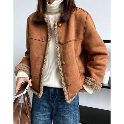 Elegantes Damenjacket Modern Knöpfe