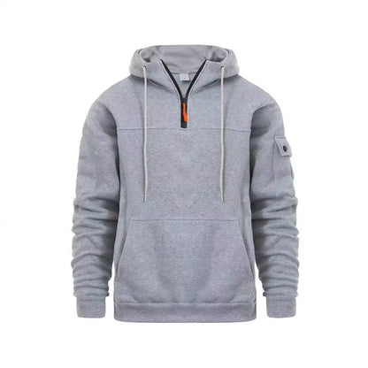 Herren Hoodie Sportlich Mit Taschen