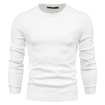 Herren Pullover Rundhals Baumwolle Elegantes Design