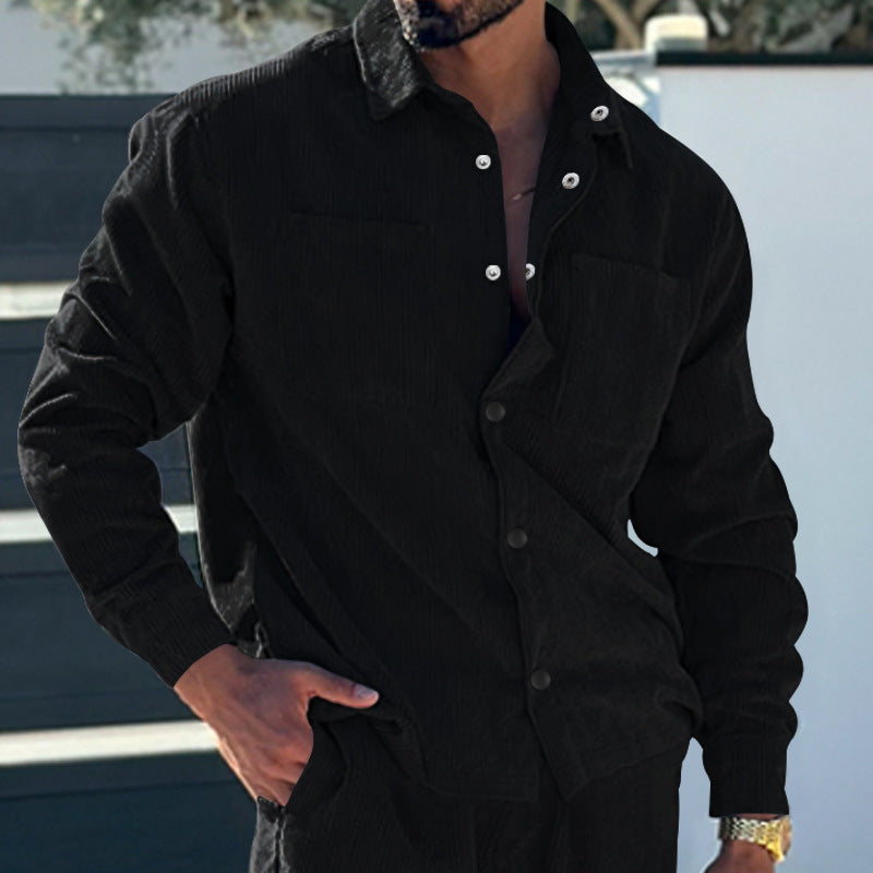 Herren Fleecejacke Warm Praktisch mit Taschen