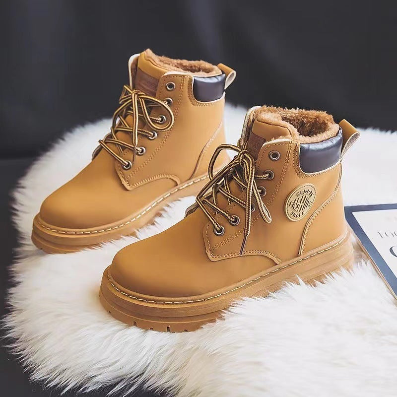 Bequeme Damenstiefel aus Baumwolle - IdealeKleiden