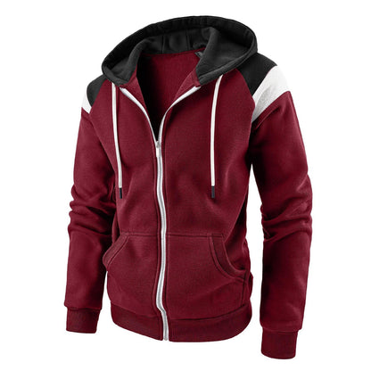 Herren Sportzipper Kapuze Modern Style