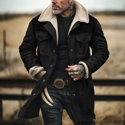 Lederjacke Mit Schafskragen Modern Geschnürt