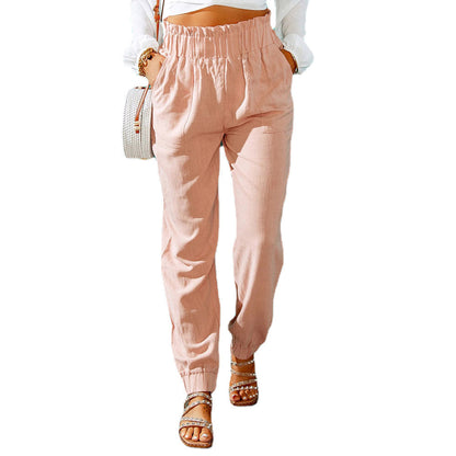 Damen Sommerhose Leicht Baumwolle Elastisch