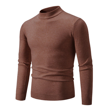 Herren Rollkragenpullover Modern Fein Strick